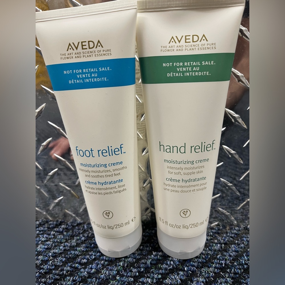 AVEDA Hand Relief Moisturizing Crème & Foot Relief Moisturizing Creme 8.5 oz Duo